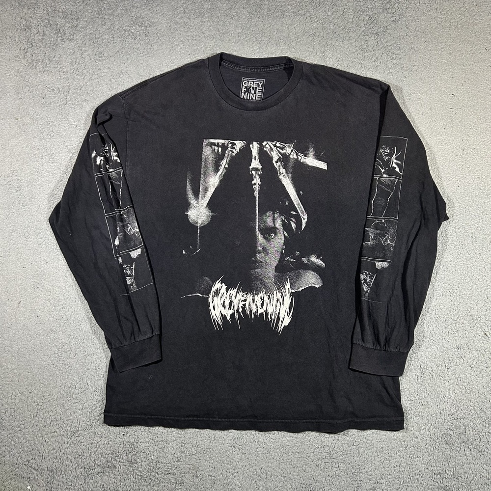 Rare G59 Records 2017 Halloween Freddy Krueger long-sleeve shirt #3575